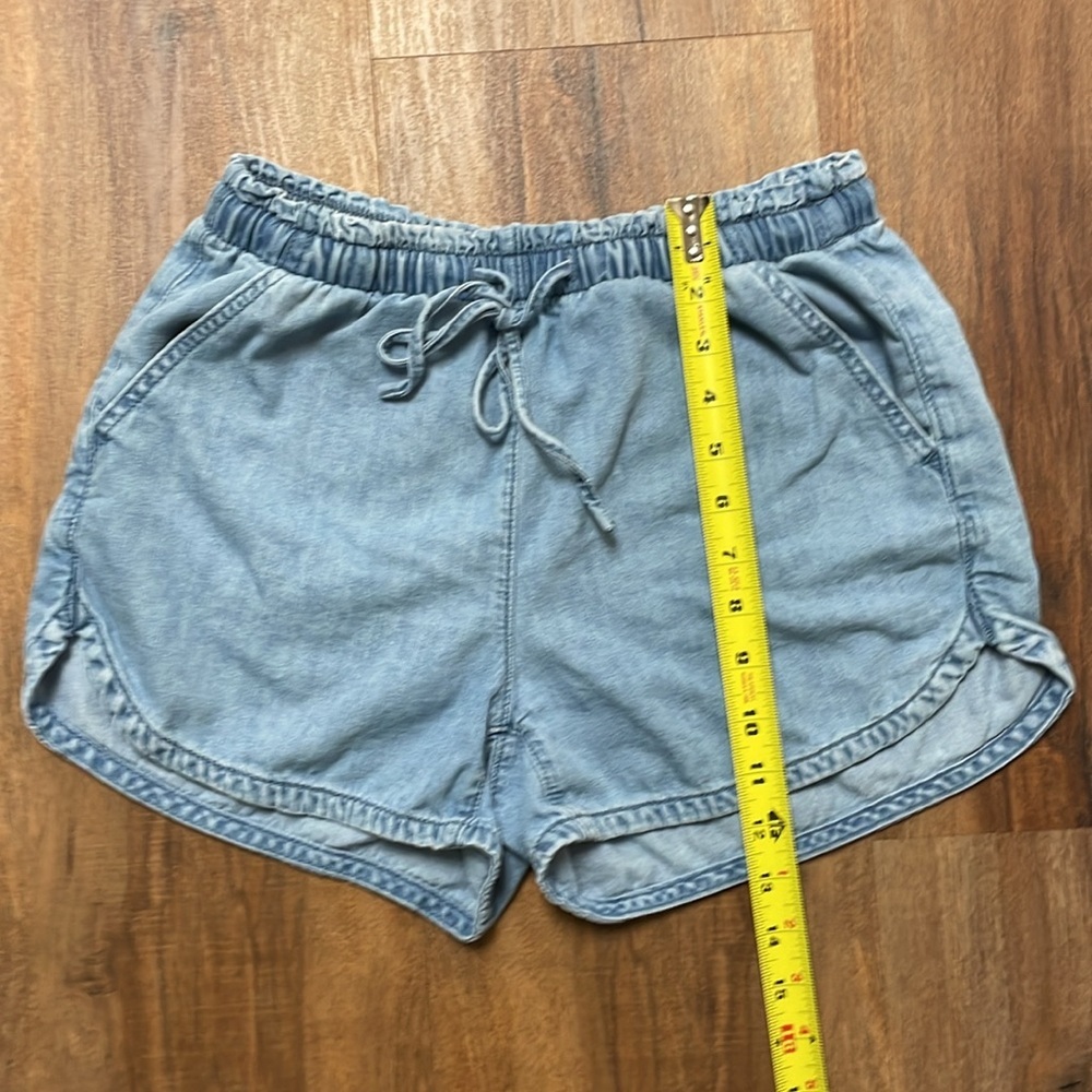 American Eagle Drawstring Waist Chambray Denim Je… - image 6